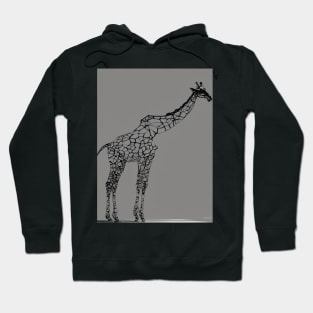 Girrafe Shadow Silhouette Anime Style Collection No. 159 Hoodie